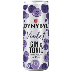 Dynybyl Gin Violet a Tonic 6% 0,25 l (plech)