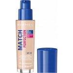 Rimmel London Match Perfection Foundation SPF20 make-up 10 Light Porcelain 30 ml – Hledejceny.cz