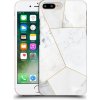 Pouzdro a kryt na mobilní telefon Apple Pouzdro Picasee silikonové Apple iPhone 7 Plus - White tile čiré