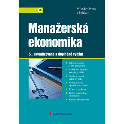 Manažerská ekonomika - Synek Miloslav, kolektiv – Zboží Mobilmania