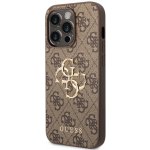 Guess PU 4G Metal Logo iPhone 15 Pro Hnědé – Hledejceny.cz