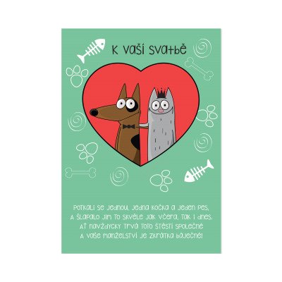 ALBI Hrací přání - Pes a kočka – Zboží Mobilmania