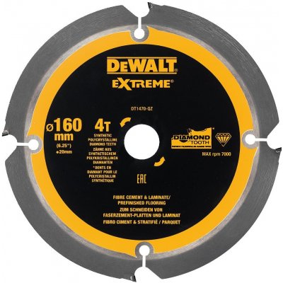 DeWALT DT1470 Pilový kotouč pro cementovláknité desky a laminát 160x20mm 4z – Hledejceny.cz