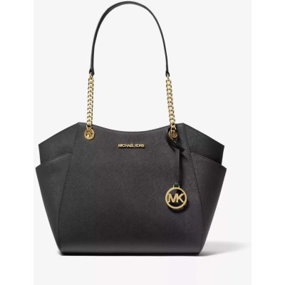 Michael Kors dámská kabelka Jet Set Large Saffiano Leather Shoulder černá – Hledejceny.cz