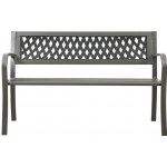 vidaXL Zahradní lavice 125 cm ocelová šedá 312039 – Hledejceny.cz