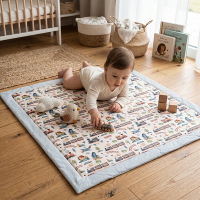 Monkey Mum Hrací deka Vláček – Hledejceny.cz