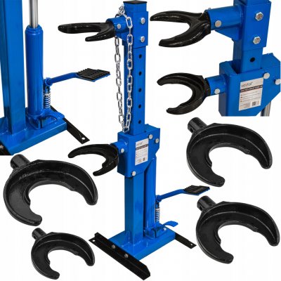 VORFAL Hydraulický stahovák pružin 1T (1000 kg) – stojanový s výměnnými adaptéry | Zboží Auto