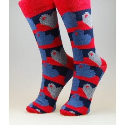 Ponožky Srdce červená – Zboží Mobilmania