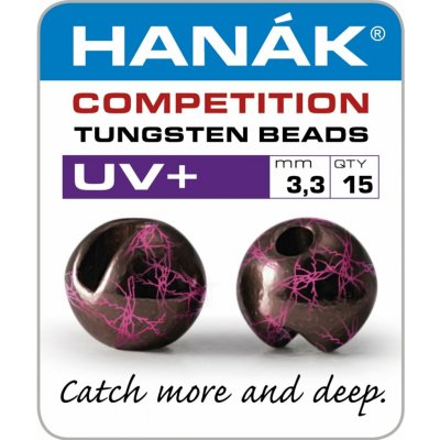 Hanák Competition Tungstenové Hlavičky UV+ Černá & Růžová 7ks 5,5mm – Hledejceny.cz