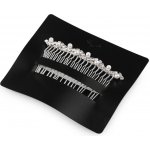 Hřeben kovový do vlasů s broušenými kamínky Varianta: 2 crystal, Balení: 1 ks – Zbozi.Blesk.cz