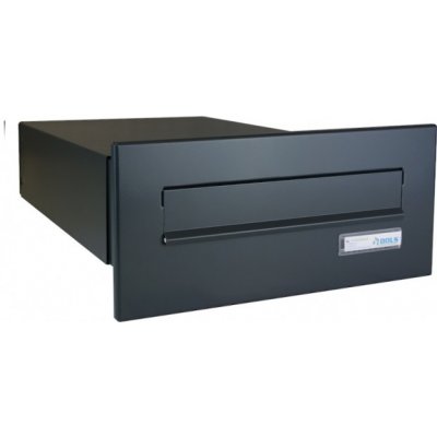 1x poštovní schránka B-042 k zazdění do sloupku + čelní deska se jmenovkou ČD-1 - RAL 7016 MAT. - ANTRACIT – Hledejceny.cz