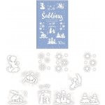 Šablony vánoční 10 motivů 31 x 21 cm – Sleviste.cz