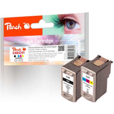 Peach Canon PI100-159 | MultiPack PG-40 černá(black) + CL-41 barevná(color) – Hledejceny.cz