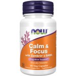 Now Foods Calm & Focus with Zembrin & GABA 60 rostlinných kapslí – Hledejceny.cz