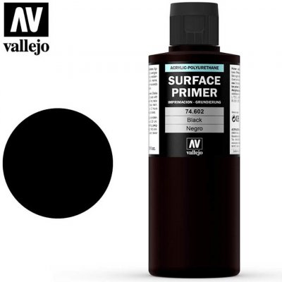 Vallejo Surface Primer 74602 Black 200 ml. – Zboží Dáma