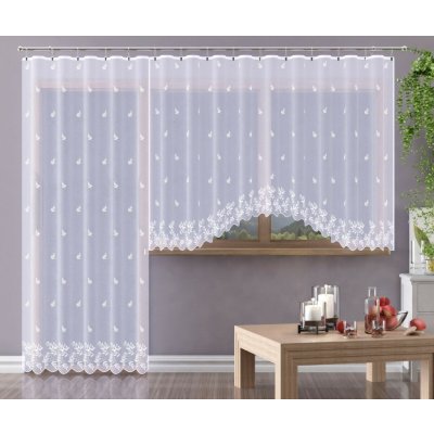 Hotová záclona Sabi bílá cena od - 300 x 140 cm – Hledejceny.cz