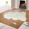 Metráž Evropské meríno koberec kožešina - délka cca 90-105 cm - přírodní