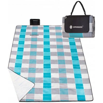 SPRINGOS Velká piknik deka XXL Grey 200 x 240 cm – Zboží Mobilmania