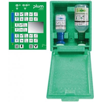 Plum Safety Plum Combi-Box zásobník obsahující roztok pro výplach očí – Zboží Mobilmania