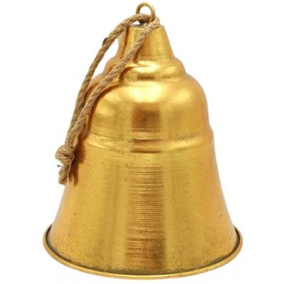 Dekorace - Zvonek kov pruh 23x28,5cm zlatý – Sleviste.cz