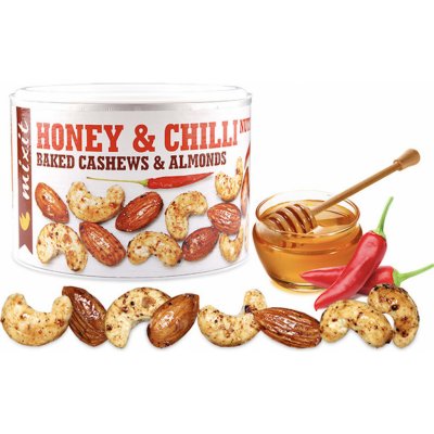 Mixit Směs ořechů s medem a chilli OŘÍŠKY Z PECE dóza 140 g – Sleviste.cz