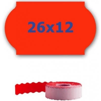 CDRmarket ETRL-26x12-red cenové etikety do kleští signální červené 26 mm x 12 mm 900 ks – Zbozi.Blesk.cz