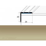 Profil Team Schodová hrana šampaň E02 1,2 m 25x20 mm – Zboží Mobilmania