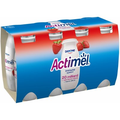 Danone Actimel jahoda 8 x 100 g – Hledejceny.cz