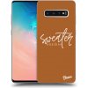 Pouzdro a kryt na mobilní telefon Samsung Picasee Ultimate Case Samsung Galaxy S10 Plus Sweater weather