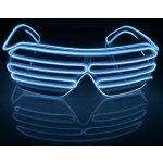 RAVEON Svítící brýle Shutter style multicolor | Modrá & Bílá – Zboží Dáma