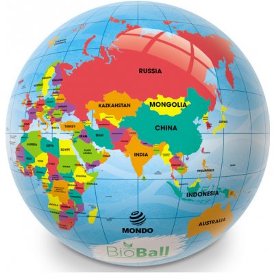 Mondo Gumový míč Zeměkoule 23cm – Zboží Mobilmania