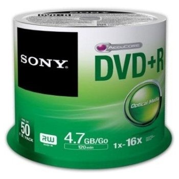 Sony DVD+R 4,7GB 16x, spindle, 50ks (50DPR47SP)