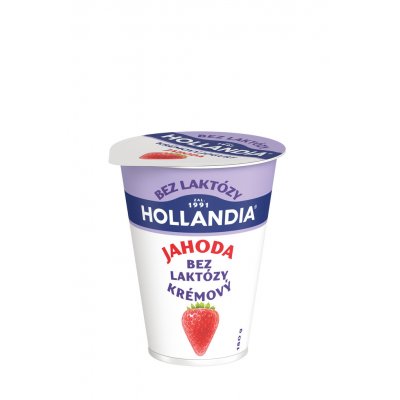 Hollandia Bez laktózy Krémový jogurt jahoda 180 g – Zboží Dáma