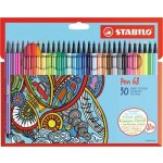 Stabilo Pen 68 30 ks sada 30 různých barev – Zboží Dáma