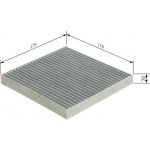 Filtr, vzduch v interiéru BOSCH 1 987 432 566 BO 1987432566 – Hledejceny.cz