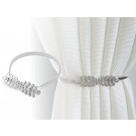 Sablio Kovová spona na závěsy - listy - stříbrná - 1 pár – Hledejceny.cz