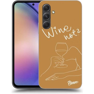 Pouzdro Picasee silikonové Samsung Galaxy A54 5G - Wine not černé – Zboží Mobilmania