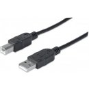 Manhattan 333382 USB 2.0 A-B M/M 3m, černý