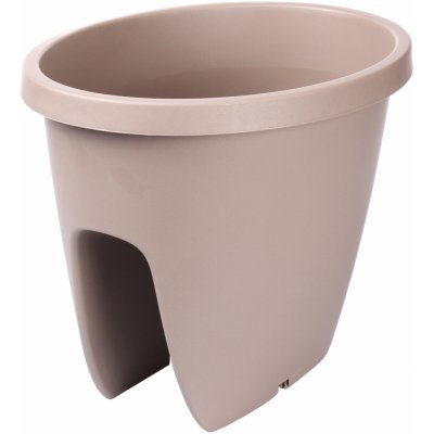 Plastkon Balkónový květináč Balconia OVI na zábradlí 30 cm taupe – Zbozi.Blesk.cz