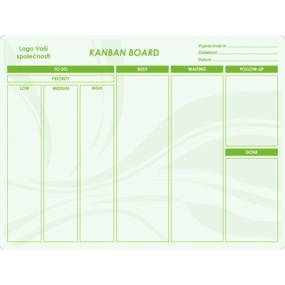 Legamaster Plánovací tabule KANBAN 120 x 90 cm bez rámu – Zboží Mobilmania