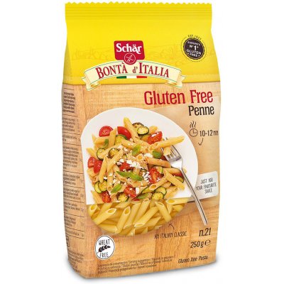 Schär Penne těstoviny bez lepku trubky 250 g – Hledejceny.cz