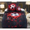 Dekorační povlak na polštáře Multani 3D football red-black 40 x 40 cm