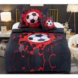 Multani 3D football red-black 40 x 40 cm