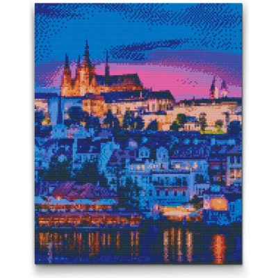 Painting Queens Diamantové malování Pražský hrad 30 × 40 cm bez rámu hranaté – Hledejceny.cz