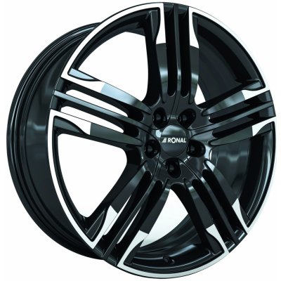 Ronal R58 10x22 5x112 ET21 black white rim