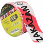 Ldpe vytyčovací páska vstup zakázán 250 m x 7,5 cm červeno-bílá – Zboží Dáma