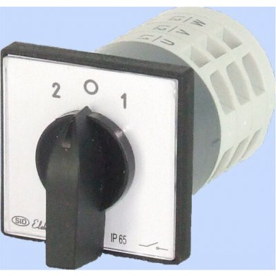 Elektromet Vačkový spínač 2-0-1 3P 12A IP65 Arc E12-72 s krytkou 921272 – Hledejceny.cz