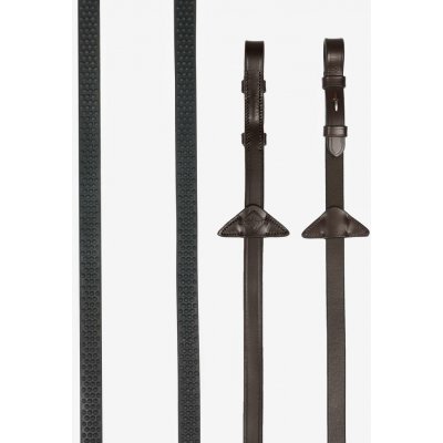 LeMieux Měkké gumové otěže Soft Rubber Havana/Silver Drezurní – Hledejceny.cz