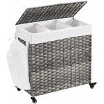 Songmics Laun 140 l šedý – Zboží Dáma