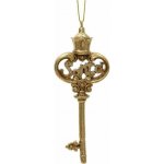 NENURODYTA_V Vánoční hračka na stromeček Decoris Key, zlatá, polyresin – Hledejceny.cz